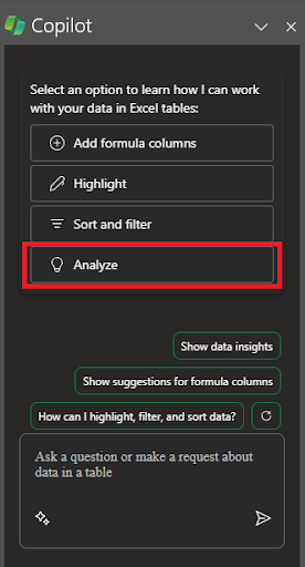 Ứng dụng cơ bản của Copilot trong Excel